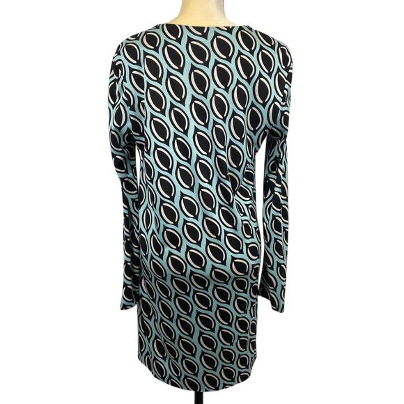 Diane Von Furstenburg 100% Silk Knit Tunic Dress Nana Size 10 - Picture 4 of 16